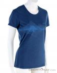 Jack Wolfskin Crossrail Graphic Womens T-Shirt, Jack Wolfskin, Bleu, , Femmes, 0230-10455, 5637857017, 4060477511139, N1-01.jpg