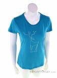 Salewa Deer Dry'ton Women T-Shirt, , Turquoise, , Female, 0032-10864, 5637859881, , N2-02.jpg