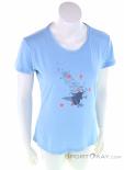 Salewa Eagle Figure Dry Womens T-Shirt, Salewa, Bleu, , Femmes, 0032-10910, 5637861101, 4053866133067, N2-02.jpg