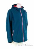 CMP Fix Hood Softshell Womens Outdoor Jacket, , Turquoise, , Female, 0006-10610, 5637861193, , N1-01.jpg