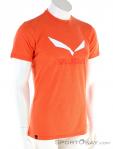 Salewa Solidlogo Dry Mens T-Shirt, , Orange, , Male, 0032-10931, 5637861510, , N1-01.jpg