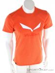 Salewa Solidlogo Dry Mens T-Shirt, , Orange, , Male, 0032-10931, 5637861510, , N2-02.jpg