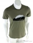 Icebreaker Tech Lite SS Crewe Mountain Mens T-Shirt, , Olive-Dark Green, , Male, 0011-10365, 5637861897, , N2-02.jpg