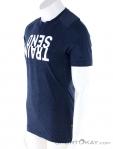 Salewa Alpine Hemp Print Hommes T-shirt, Salewa, Bleu foncé, , Hommes, 0032-10939, 5637863350, 4053866261449, N1-06.jpg