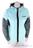 adidas Terrex Agr Pro Rain Women Running Jacket, , Turquoise, , Female, 0359-10046, 5637863476, , N2-02.jpg