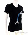 Edelrid Rope Womens T-Shirt, Edelrid, Čierna, , Ženy, 0084-10287, 5637865380, 4028545126234, N1-01.jpg