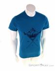 Dynafit Transalper Graphic SS Mens T-Shirt, Dynafit, Bleu, , Hommes, 0015-10904, 5637868112, 4053866092128, N2-02.jpg
