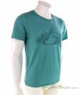 Bergans Graphic Wool Tee Mens T-Shirt, Bergans, Turquoise, , Hommes, 0366-10020, 5637868771, 0, N1-01.jpg