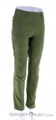 Salomon Wayfarer Zip Off Womens Outdoor Pants, , Verde oliva oscuro, , Mujer, 0018-11459, 5637875639, , N1-01.jpg