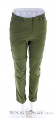 Salomon Wayfarer Zip Off Womens Outdoor Pants, , Verde oliva oscuro, , Mujer, 0018-11459, 5637875639, , N2-02.jpg