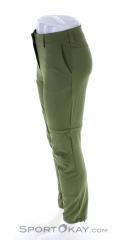 Salomon Wayfarer Zip Off Womens Outdoor Pants, , Verde oliva oscuro, , Mujer, 0018-11459, 5637875639, , N2-07.jpg