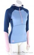 Mons Royale Bella Tech Hood Womens Sweater, , Light-Blue, , Female, 0309-10124, 5637884991, , N1-01.jpg