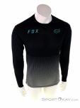Fox Flexair LS Jersey Mens Biking Shirt, Fox, Noir, , Hommes, 0236-10366, 5637886605, 191972502187, N2-02.jpg