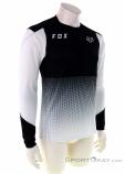 Fox Flexair LS Jersey Mens Biking Shirt, Fox, Blanc, , Hommes, 0236-10366, 5637886608, 191972512728, N1-01.jpg