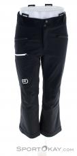 Ortovox Bacun Mens Ski Touring Pants Short Cut, , Black, , Male, 0016-11282, 5637888178, , N2-02.jpg