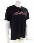 Löffler Printshirt Merino Tencel Mens T-Shirt, , Black, , Male, 0008-10906, 5637890385, , N1-01.jpg