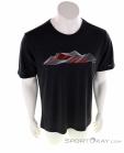 Löffler Printshirt Merino Tencel Mens T-Shirt, , Black, , Male, 0008-10906, 5637890385, , N2-02.jpg