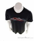 Löffler Printshirt Merino Tencel Mens T-Shirt, , Black, , Male, 0008-10906, 5637890385, , N3-03.jpg