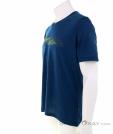 Löffler Printshirt Merino Tencel Mens T-Shirt, , Blue, , Male, 0008-10906, 5637890390, , N1-06.jpg