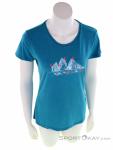 Salewa Graphic Dri Rel Womens T-Shirt, Salewa, Turquoise, , Female, 0032-11009, 5637892425, 4053866126465, N2-02.jpg