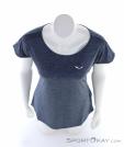 Salewa Puez Melange Dry Shirt Womens T-Shirt, , Bleu foncé, , Femmes, 0032-10518, 5637892544, , N3-03.jpg