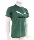 Salewa Solidlogo Dry Mens T-Shirt, Salewa, Green, , Male, 0032-10931, 5637892610, 4053866048880, N1-01.jpg