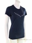 Salewa Solid Dri-Release Womens T-Shirt, , Dark-Blue, , Female, 0032-10911, 5637892625, , N1-01.jpg