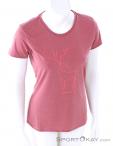 Salewa Deer Dry'ton Womens T-Shirt, Salewa, Pink, , Female, 0032-11033, 5637899844, 4053866296144, N2-02.jpg