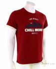 Chillaz Retro Worry Less SS Mens T-Shirt, Chillaz, Tmavočervená, , Muži, 0004-10540, 5637900595, 0, N1-01.jpg