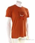 Salewa Printed Box Dry Mens T-Shirt, , Orange, , Male, 0032-11056, 5637900990, , N1-01.jpg