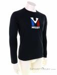 Millet Trilogy Logo Wool TS Mens Functional Shirt, Millet, Black, , Male, 0316-10187, 5637902336, 3515729948672, N1-01.jpg
