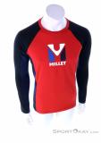 Millet Trilogy Logo Wool TS Mens Functional Shirt, Millet, Červená, , Muži, 0316-10187, 5637902340, 3515729948740, N2-02.jpg