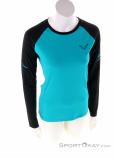 Dynafit Alpine Pro LS Women Functional Shirt, Dynafit, Turquoise, , Female, 0015-10970, 5637903698, 4053866307031, N2-02.jpg