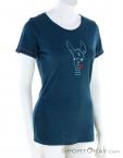 Chillaz Gandia Happy Alpaca Womens T-Shirt, Chillaz, Bleu foncé, , Femmes, 0004-10564, 5637904189, 9120116661337, N1-01.jpg