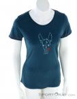 Chillaz Gandia Happy Alpaca Womens T-Shirt, Chillaz, Bleu foncé, , Femmes, 0004-10564, 5637904189, 9120116661337, N2-02.jpg