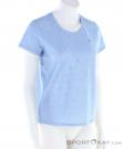 Asics V-Neck SS Top Womens T-Shirt, Asics, Azul claro, , Mujer, 0103-10487, 5637905205, 4550330285326, N1-01.jpg