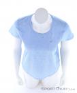 Asics V-Neck SS Top Womens T-Shirt, Asics, Azul claro, , Mujer, 0103-10487, 5637905205, 4550330285326, N3-03.jpg