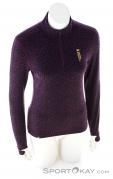 Mons Royale Cascade Merino Flex 1/4 Zip Women Functional Shirt, Mons Royale, Purple, , Female, 0309-10157, 5637909001, 9420057485444, N2-02.jpg