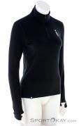 Mons RoyaleCascade Merino Flex ¼ ZIP Womens Functional Shirt, Mons Royale, Black, , Female, 0309-10158, 5637909007, 9420057481811, N1-01.jpg