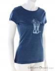Super Natural Blooming Boots Womens T-Shirt, , Bleu foncé, , Femmes, 0208-10148, 5637910179, , N1-01.jpg