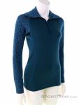 Devold Duo Active Zip Neck Women Sweater, Devold, Turquoise, , Female, 0394-10005, 5637913045, 7028567458488, N1-01.jpg