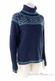 Devold Ona Woman Round Womens Sweater, Devold, Bleu, , Femmes, 0394-10011, 5637913104, 7028567420751, N1-01.jpg