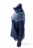Devold Ona Woman Round Womens Sweater, Devold, Bleu, , Femmes, 0394-10011, 5637913104, 7028567420751, N2-07.jpg