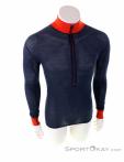 Devold Wool Mesh Half Zip Neck Mens Sweater, Devold, Bleu, , Hommes, 0394-10026, 5637913253, 7028567415221, N2-02.jpg