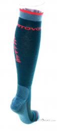 Ortovox Freeride Long Womens Ski Socks, Ortovox, Turquoise, , Female, 0016-11362, 5637921542, 4251422592185, N2-17.jpg
