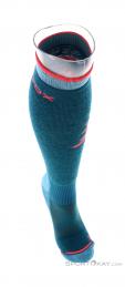 Ortovox Freeride Long Womens Ski Socks, Ortovox, Turquoise, , Female, 0016-11362, 5637921542, 4251422592185, N3-03.jpg