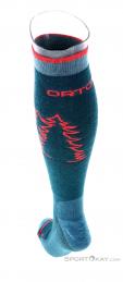 Ortovox Freeride Long Womens Ski Socks, Ortovox, Turquoise, , Femmes, 0016-11362, 5637921542, 4251422592185, N3-13.jpg