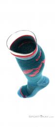 Ortovox Freeride Long Womens Ski Socks, Ortovox, Turquoise, , Femmes, 0016-11362, 5637921542, 4251422592185, N4-09.jpg