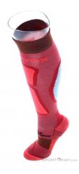 Ortovox Ski Rock'N'Wool Long Womens Ski Socks, Ortovox, Pink, , Female, 0016-11364, 5637921555, 4251422592628, N3-08.jpg