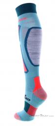 Ortovox Ski Rock'N'Wool Long Womens Ski Socks, , Light-Blue, , Female, 0016-11364, 5637921559, , N1-11.jpg